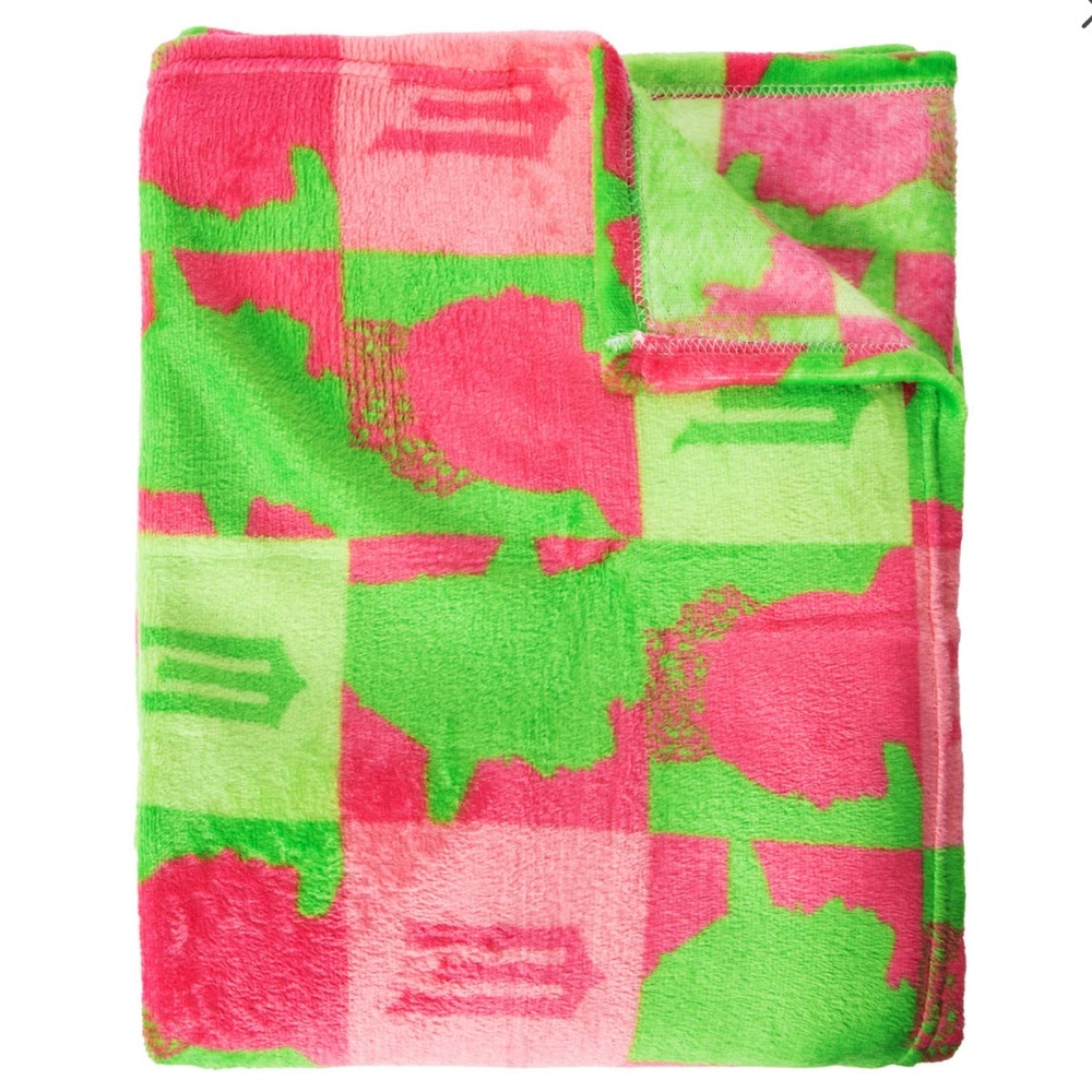 NWT:WICKEDLY BEAUTIFUL ELPHABA & GLINDA Silk Touch Plush Throw Blanket 40inx50in